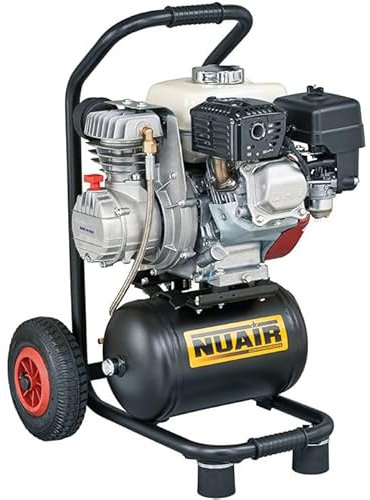 Compresseur d'air à moteur thermique de 4 CV réservoir de 10 litres NUAIR