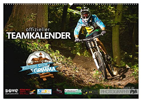 Freeride Crew Grimma - Offizieller Teamkalender (Wandkalender 2025 DIN A2 quer), CALVENDO Monatskalender: Downhill Mountainbiking (CALVENDO Sport)