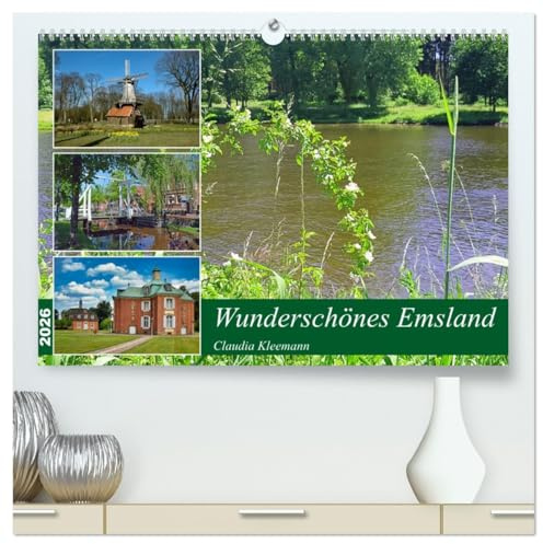 Wunderschönes Emsland (hochwertiger Premium Wandkalender 2026 DIN A2 quer), Kunstdruck in Hochglanz: Faszinierende Ausflugsziele (CALVENDO Natur)