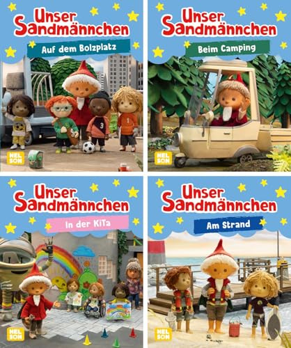 Nelson Mini-Bücher: 4er Unser Sandmännchen 9-12: 4 Mini-Bücher im Set