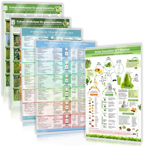 [5er Set] Das Naturheil-Selbsthilfe-Set (2024) – Finde Heilung & Wohlbefinden mit Alternativen Heilmitteln aus der Natur mit Schüssler Salze Teil 1&2, ... - Balance erleben – 5teilig, DINA4, laminiert