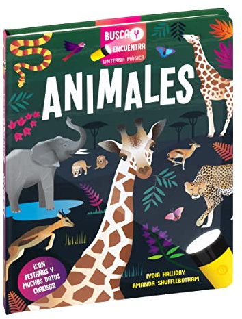 Animales. Busca y encuentra con linterna mágica