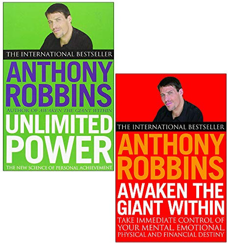 Simon & Schuster UK Tony Robins 2-Bücher-Sammlungsset (Erwecken Sie den Riesen in Ihnen, wie Sie sofort die Kontrolle über Ihre geistige, emotionale, körperliche und grenzenlose Kraft erlangen – die n