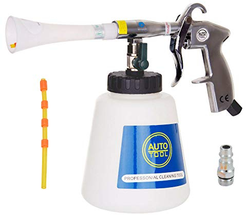 TC TECHNIC Luft-/Wasser-Reinigungspistole Geeignet zum Reinigen von Teppichen, Polstern, LufteinlässenMinimale Feuchtigkeit Aluminiumgehäuse 1 l Tank 1/4 Außengewinde Schnellkupplung