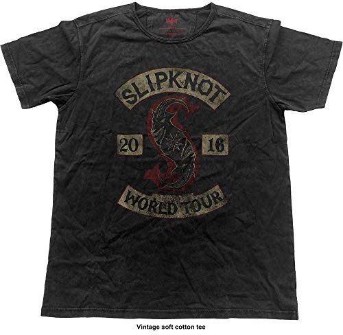 T-Shirt # S Black Unisex # Patched-Up Vintage
