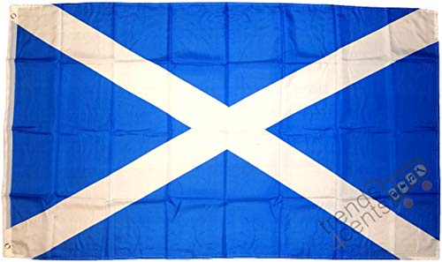 Top Qualität - Flagge Schottland Scottland Scottish Fahne, 250 x 150 cm, EXTREM REIßFEST, Keine BILLIG-CHINAWARE, Stoffgewicht ca. 100 g/m², sehr robust