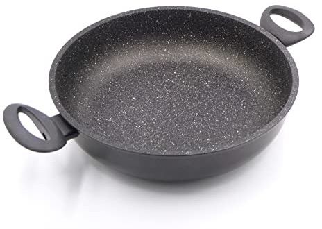 Illa PI6528IN Cook On Rock Induktion Tiefe Pfanne, 2 Griffe, Durchmesser 28 cm, mehrfarbig