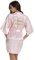 Vlazom Bridal Bridesmaid Robes Silk Bride Party Robes Dressing Gwon, Wedding Day Robes, Glitter Bridesmaid Kimono Bathrobe-Maid of Honor Pink M(UK 8-10)