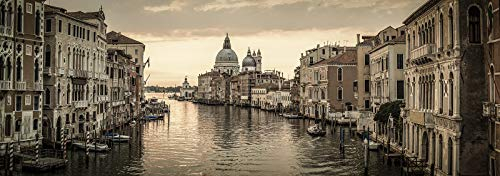 Forwall Fototapete Vlies Wanddeko Stadt City – Skyline Venedig Vliestapete Wand Tapete Moderne Wohnzimmer Schlafzimmer Wanddekoration 13356VEEXXL 624cm x 219cm