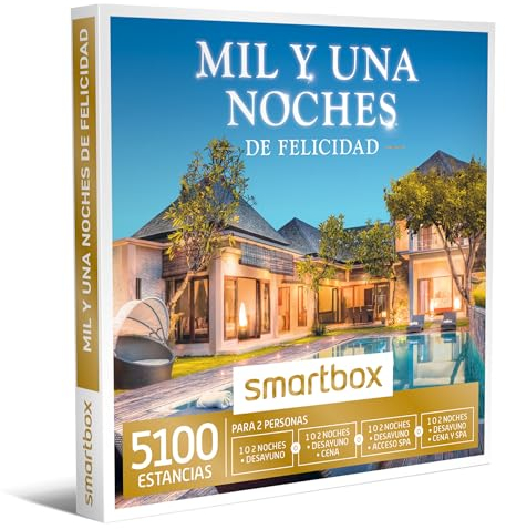 Smartbox - Geschenkbox Tausend und eine glückliche Nächte - Geschenkidee für Paare - 1 Nacht mit Frühstück und Abendessen oder Spa für 2 Personen
