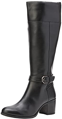 Geox D New Asheel D, Stivali Donna, Nero (Black), 36 EU