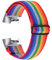 GIMart Kompatibel mit Fitbit Charge 4 Armband/Charge 3 Armband für Damen Herren, Stoff Atmungsaktives Sportband Gewebtes Nylon Ersatzarmband Armband für Fitbit Charge 3 & Charge 4 & SE (Regenbogen)