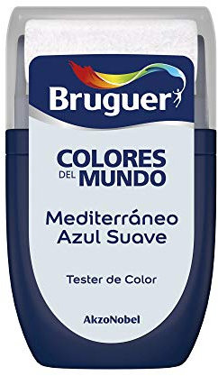 Bruguer Tester Colores del Mundo Pintura para paredes monocapa Mediterráneo Azul Suave