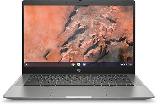 HP Chromebook 14b-na0255ng (14 Zoll / Full HD IPS) Laptop (AMD Ryzen 5 3500C, 8GB DDR4 RAM, 128GB SSD, AMD Grafik, ChromeOS, QWERTZ-Layout) silber, FingerprintsensorMinecraft kostenlos
