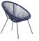 Oviala Gartensessel, rund, 70 x 76 x 79 cm, Polyrattan, 1-Sitzer