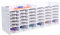 Sanfurney 36 Slots Diamond Painting Tray Tower Organizer with Drill Pen Holder, Multi-Boot Plates Storage Rack, Diamond Painting Accessories Kits, Gift for Adults DIY Craft Arts (36 Trays Included)