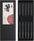 Metal Chopsticks Reusable Dishwasher Safe Matte Black Stainless Steel Chopsticks Titanium Plated Chop Sticks Square Lightweight Japanese Korean Chopsticks 9 1/4 Inches 5 Pairs Gift Set