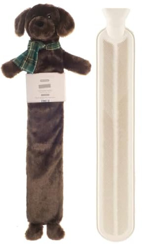 Long Hot Water Bottle 2 litres with Cover Animal Design 2 litres 72 cm Long Rubber Bottle Bag | Adults & Kids Hot Water Bottle for Pain Relief Therapy | Soft Warm Furry Fleece Cover