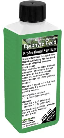 GREEN 24 Engrais épiphyte Broméliacées Engrais liquide Tillandsia Engrais HIGHTECH, engrais foliaire Engrais concentré complet NPK 250ml