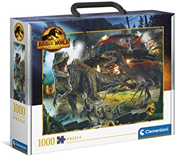 Clementoni 39699 Jurassic World 3 Dominion 1000 Teile, Puzzle für Erwachsene-Made in Italy