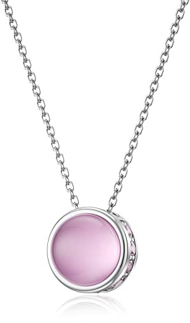 LANBEIDE Geburtsstein Halskette, Geburtstagsschmuck, Geschenk für Frauen | Geburtsstein CHalskette, eleganter Anhänger als Geschenk zum Geburtstag oder Weihnachten.