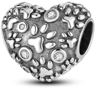 Parmuz Sterling Silber Charms für Armband Hund Katze Kaktus Tier Reisefreund 925 Silber Charms Bead Fit Schlangenkette Armbänder Halsketten Geschenk für Frau Hundeliebhaber