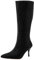 Stivali da Donna a Metà Polpaccio con Tacco Alto, Stivali da Vestito Tacco a Spillo Zip Appuntito Boots Moda Brillantini, 12075Dpy Nero Numero 38 EU
