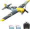 VOLANTEXRC RC Plane 4CH, BF-109 Remote Control Plane for Beginners with 2 Batteries and Xpilot Stabilization System, 2.4GHZ RC Plane Spitfire Toy for Adults Kids(761-11)