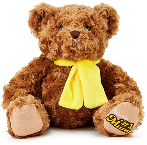 Zappi Co. No. 1 Mum Classic Bear (30 cm High) - Soft Cuddly Plush Teddy for Mother's Day. Great gift for mom