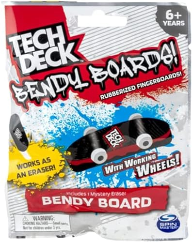Tech Deck Bendy Boards Radiergummi, Fingerbrett, Blindtasche