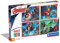 Clementoni - 21525 - Supercolor Puzzle 4 in 1 - The Avengers - Puzzle 12,16,20,24 Teile Ab 3 Jahren, Buntes Kinderpuzzle Mit Besonderer Leuchtkraft & Farbintensität, Geschicklichkeitsspiel Für Kinder