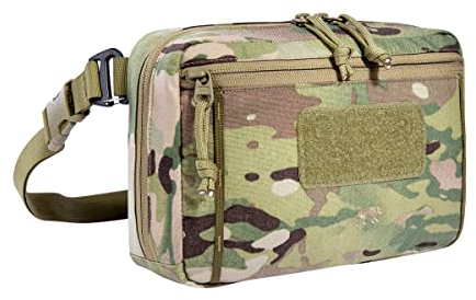 Tasmanian Tiger TT Tac Pouch 8.1 Hip Taktische Ausrüstungs-Tasche mit Molle-System und abnehmbarem Hüftgurt, Umhänge-Tasche, Hüft-Tasche, Rucksack Zusatz-Tasche - Multicam