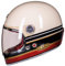 ZLYJ Vintage Integralhelm Motorrad Motorrad Scooter Retro Classic Crash Racing Touring ECE-Zugelassener Helm E,Medium