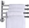 Virsus Portasciugamani da Bagno a Muro in Acciaio Inox Cromato 139-3, misura 38x23 cm, Porta Salviette da Parete, Supporto a Barre Girevoli, Accessori per il Bagno (4 Barre)