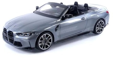 Minichamps 155021034 - B-M-W M4 Cabriolet Grey Metallic 2021 - maßstab 1/18 - Sammlerstück Miniatur