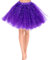 Damen Tüllrock 3 Lagen Tüll Rock mit Pailletten Sternen Adult Teen Tütü Rock Damen Mädchen Retro 80er Party Halloween Karneval Party Kostüm (Dunkellila)