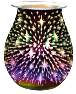 Mikinona 1pezzi Diffusore Vetro Portacandele Per Decorazione Casa e Dormitorio Umidificatore Con Design e Compatibile Con Oli Essenziali