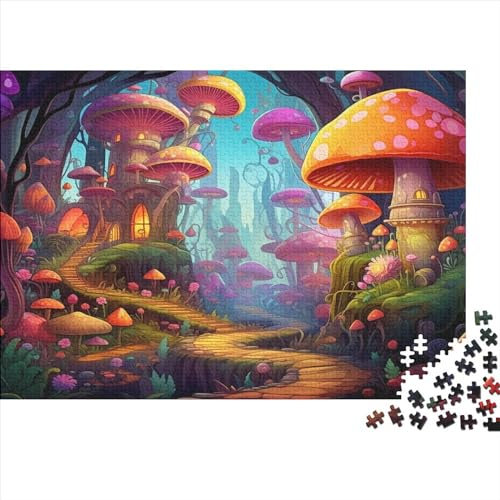 Wonderland 1000 Teile Holzpuzzle Familien-Puzzlespiel Mit Poster Wonderful Herausforderung Jigsaw Puzzles for Für Erwachsene Und Kinder Ab 14 Jahren Geschenk Souvenirs Einzigartige Geschenke 1000pcs (