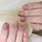24Pcs Faux Ongles Court Carré Artificiels Ongles à Presser Rose Ballerine Français Ongles à Coller Acrylique Capsules Ongles Couverture Complète Glossy Press on Nails pour Femmes et Filles
