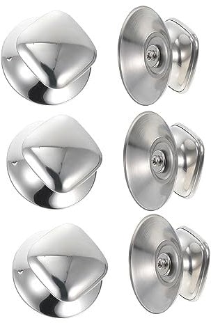 WATIIFUFU 6pezzi Maniglie per Coperchi Pentola Antiscottatura da Inossidabile Manopole Ergonomiche Facili da Installare Resistenti al Calore Accessori Cucina