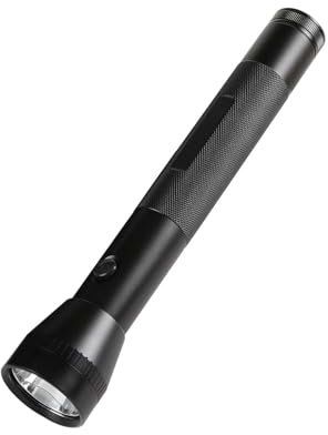 Hilngav Heavy Duty 3-Cell D Battery LED Big Flashlights, Single Mode, Aluminum Alloy Torch, Rugged Metal Flashlight for Outdoor Adventures and Emergency Power Outages (1 Pack)