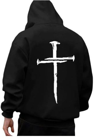 Pullover Herren XL Bequem Schultern Lose Langarmshirt Große Größe Schick Tops Flauschig Weich Oberteile Warm Passform Hoodie Basic Elegant Kapuzenpullover Loungewear mit Kapuze Strickpullover