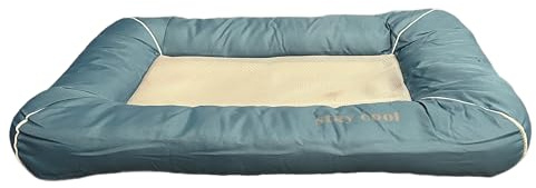 Hundebett Hundekörbchen Hundekissen Katzenbett Stay Cool selbstkühlend 76x53x7cm Türkis