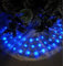 Pelliccia Bianca Tappeto copri piede albero di Natale D90 con 40 LuciLED blu new Gonna base sotto albero natalizio pelliccioso e illuminato