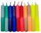 GLOWYBOX Geburtstagskerzen für Kerzenring Kerzen für Kindergeburtstag bunte Kinderkerzen Geburtstagszug Minikerzen bunt Baumkerzen bunt neon dip Dye Kerzen regenbogen