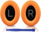 SOULWIT Earpads Replacement for Bose QuietComfort 45 (QC45)/QuietComfort SE (QC SE)/New Quiet Comfort Wireless Over-Ear Headphones, Ear Pads Cushions with Softer Protein Leather - Orange