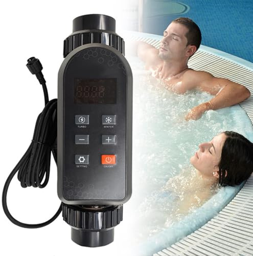 Clorador de piscina, dispositivo de clorador de sal de electrólisis, generador de cloro salino de 15/20/25/30/50g/h, con autolimpieza y control app, para piscinas de hasta 60000 galones, IPX5,20g/h