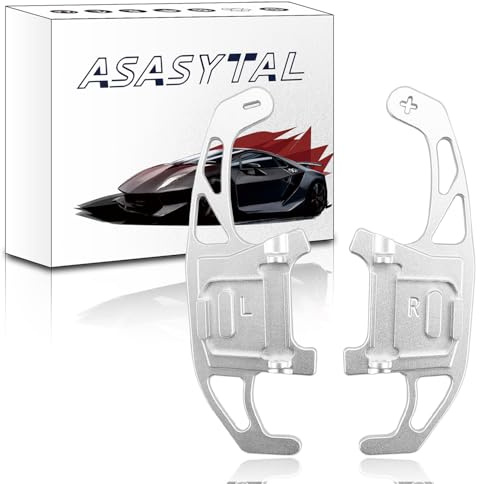Asasytal Estensioni Paddle Shift in Alluminio Compatibili con VW Golf 7 GTI/R, Polo 6C GTI, Jetta GLI, Passat B8, Scirocco, T-ROC/Tiguan Rline Per Volante con Paddles, Rosso