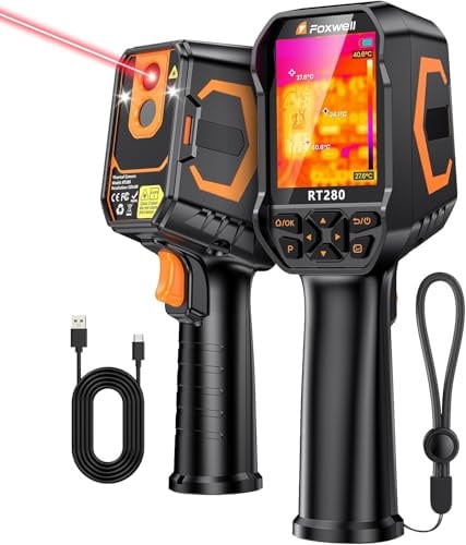 FOXWELL RT280 Wärmebildkamera mit Laser, 320x240 Auflösung, -20°C bis 550°C