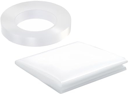 Protezione per vetri rotti - Pellicola di riparazione pre-tagliata - 80 x 120 cm Pellicola trasparente impermeabile copertura temporanea vetro rotto con adesivo double face | per parabrezza
